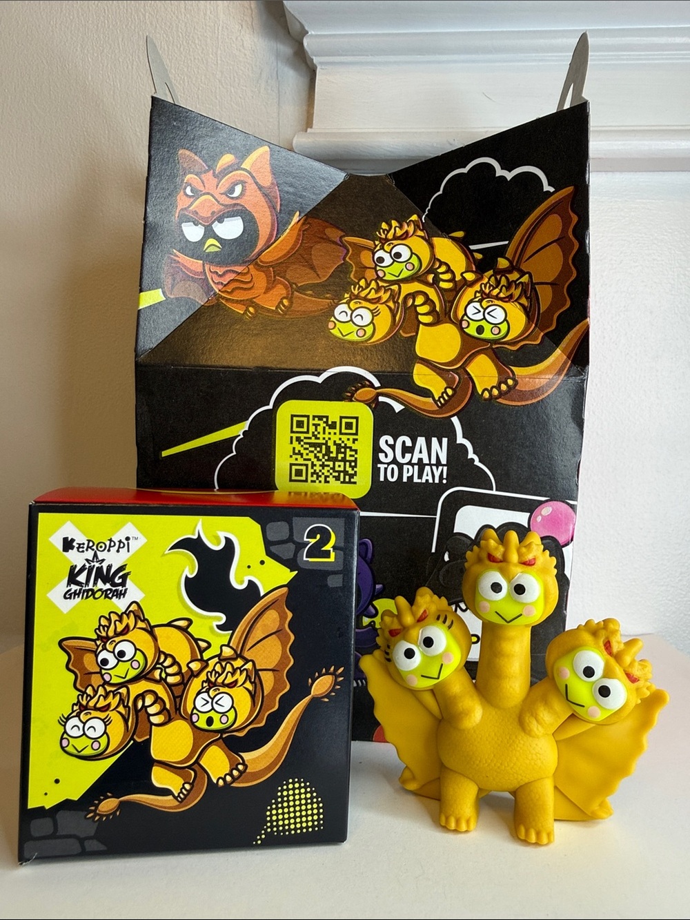 Hello Kitty McDonalds Happy Meal Keroppi King Ghidorah